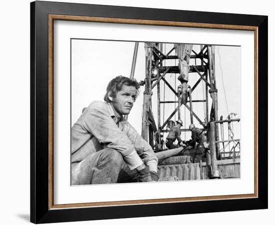 Five Easy Pieces, Jack Nicholson, 1970, Working at the Oil Well-null-Framed Photo