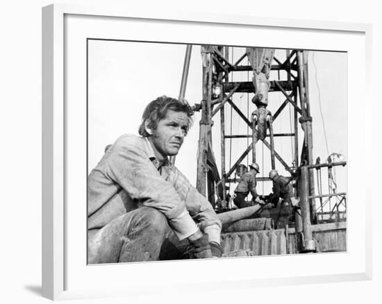 Five Easy Pieces, Jack Nicholson, 1970, Working at the Oil Well-null-Framed Photo