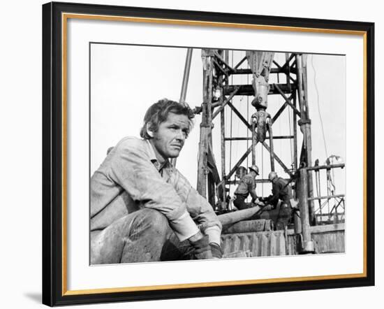 Five Easy Pieces, Jack Nicholson, 1970, Working at the Oil Well-null-Framed Photo