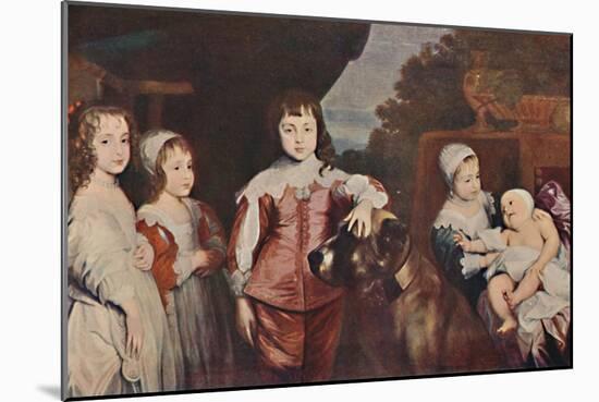 'Five Eldest Children of Charles I', 1637, (1903)-Anthony Van Dyck-Mounted Giclee Print