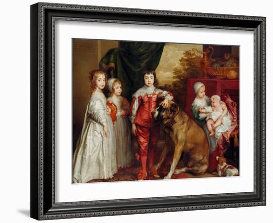 Five Eldest Children of Charles I, 1637-Sir Anthony Van Dyck-Framed Giclee Print