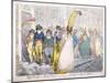 Five Fashionably Dressed Men Advance Along Old Bond Street, Westminster, London, 1796-James Gillray-Mounted Giclee Print