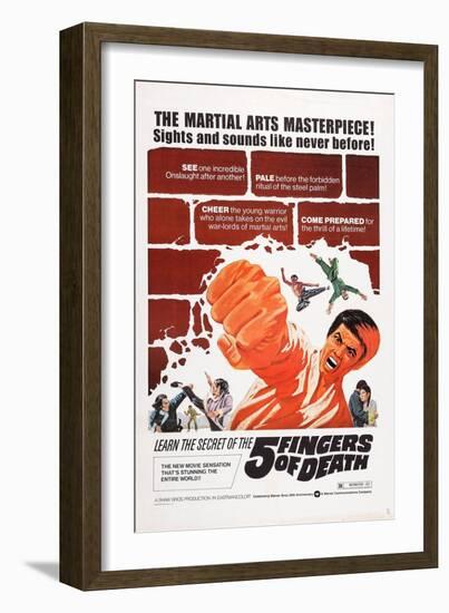 Five Fingers of Death-null-Framed Premium Giclee Print