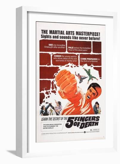 Five Fingers of Death-null-Framed Premium Giclee Print