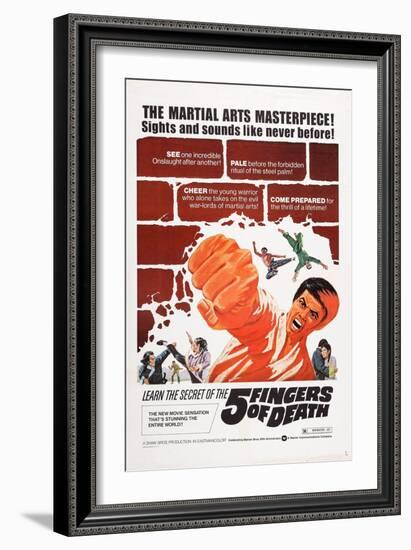 Five Fingers of Death-null-Framed Art Print