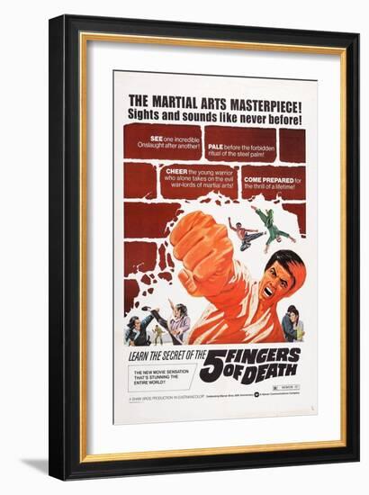 Five Fingers of Death-null-Framed Art Print