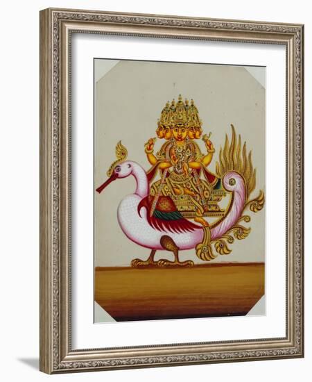 Five Headed Brahma on a Goose, India-null-Framed Giclee Print