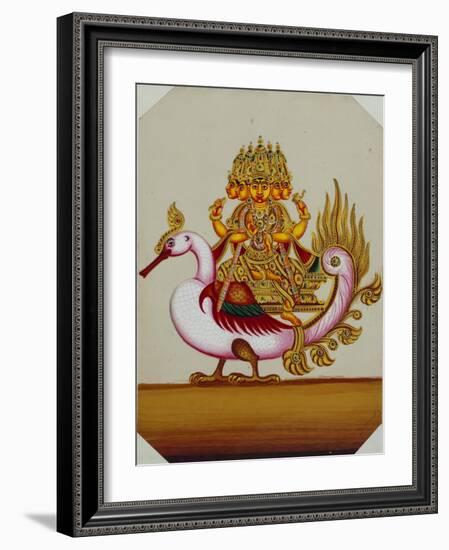 Five Headed Brahma on a Goose, India-null-Framed Giclee Print