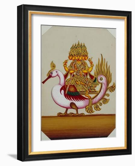 Five Headed Brahma on a Goose, India-null-Framed Giclee Print