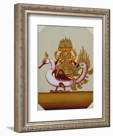 Five Headed Brahma on a Goose, India-null-Framed Giclee Print