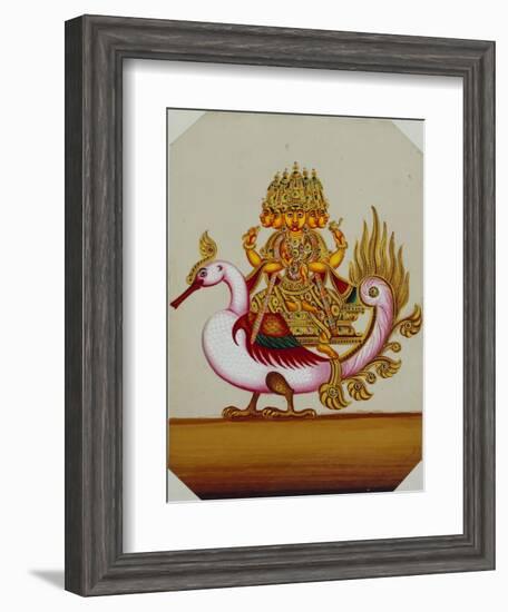 Five Headed Brahma on a Goose, India-null-Framed Giclee Print