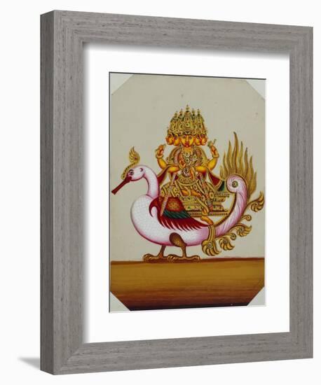 Five Headed Brahma on a Goose, India-null-Framed Giclee Print