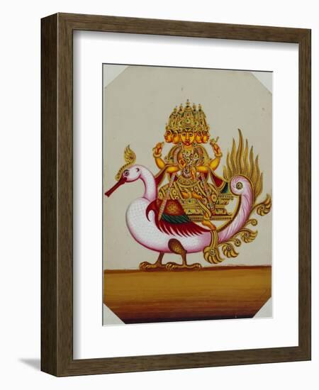 Five Headed Brahma on a Goose, India-null-Framed Giclee Print