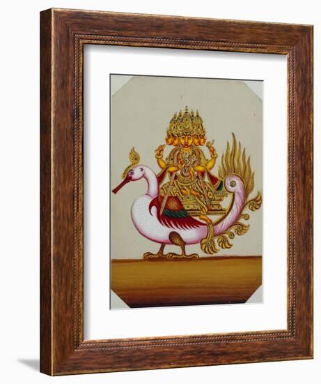 Five Headed Brahma on a Goose, India-null-Framed Giclee Print