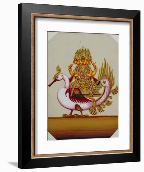 Five Headed Brahma on a Goose, India-null-Framed Giclee Print