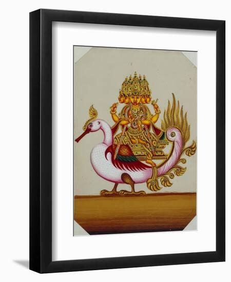 Five Headed Brahma on a Goose, India-null-Framed Giclee Print