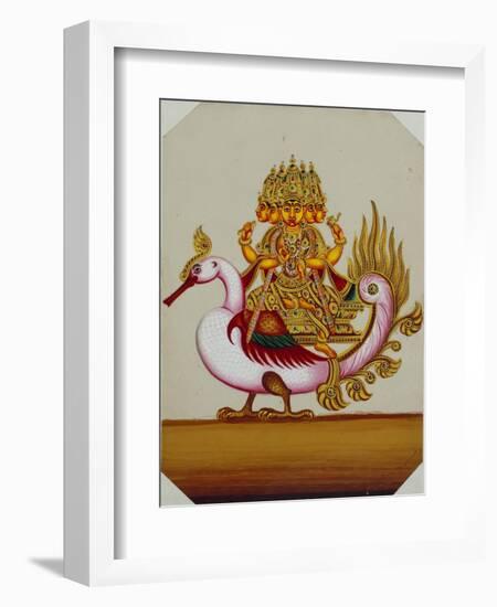 Five Headed Brahma on a Goose, India-null-Framed Giclee Print