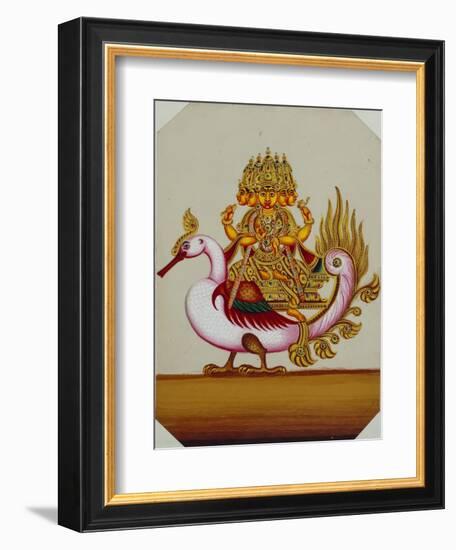 Five Headed Brahma on a Goose, India-null-Framed Giclee Print