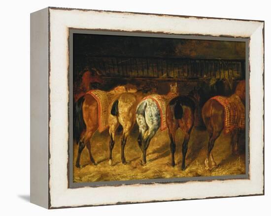 Five Horses Viewed from the Back-Théodore Géricault-Framed Premier Image Canvas