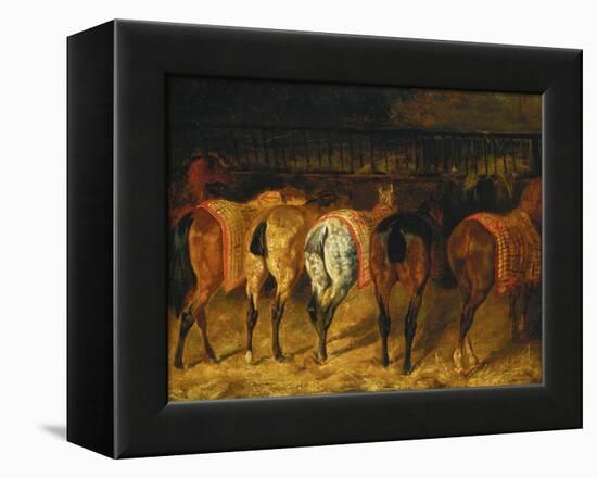 Five Horses Viewed from the Back-Théodore Géricault-Framed Premier Image Canvas