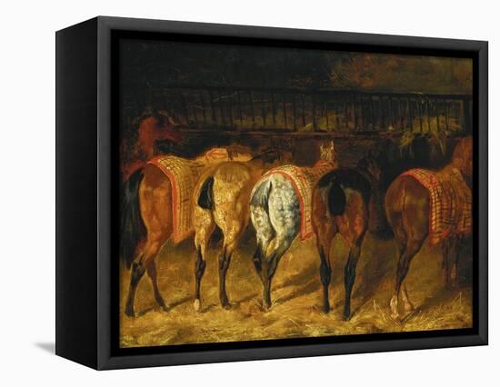 Five Horses Viewed from the Back-Théodore Géricault-Framed Premier Image Canvas