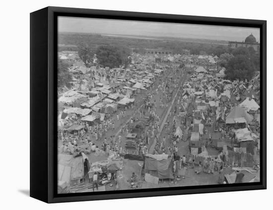 Five Million Indians Flee Shortly after the Newly Created Nations of India and Pakistan, 1947-Margaret Bourke-White-Framed Premier Image Canvas