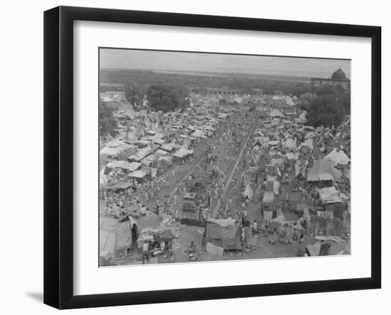 Five Million Indians Flee Shortly after the Newly Created Nations of India and Pakistan, 1947-Margaret Bourke-White-Framed Photographic Print