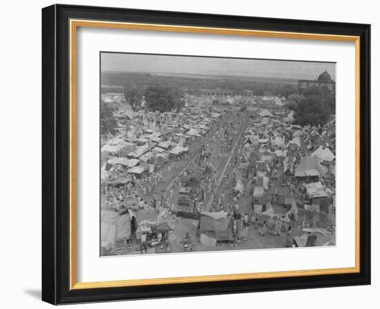 Five Million Indians Flee Shortly after the Newly Created Nations of India and Pakistan, 1947-Margaret Bourke-White-Framed Photographic Print