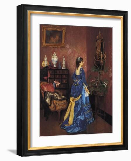 Five Minutes Late-Auguste Toulmouche-Framed Giclee Print