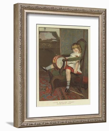 Five Minutes' Peace-James Hayllar-Framed Giclee Print