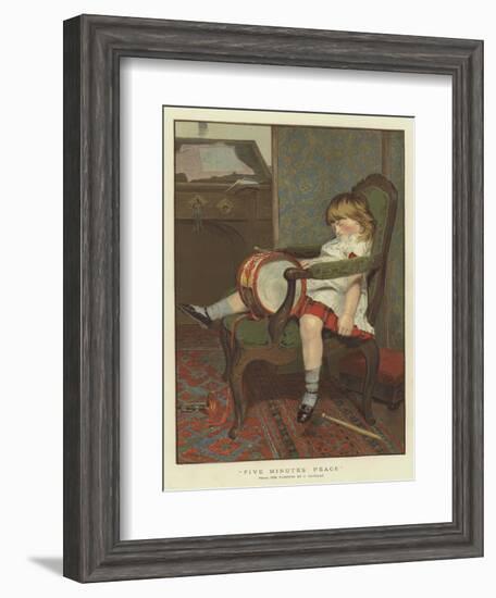 Five Minutes' Peace-James Hayllar-Framed Giclee Print