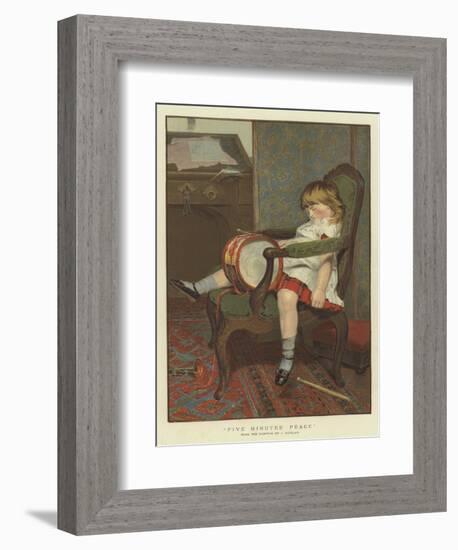 Five Minutes' Peace-James Hayllar-Framed Giclee Print