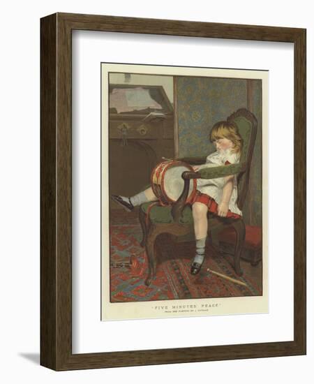 Five Minutes' Peace-James Hayllar-Framed Giclee Print