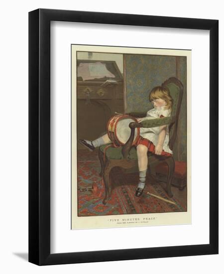 Five Minutes' Peace-James Hayllar-Framed Giclee Print