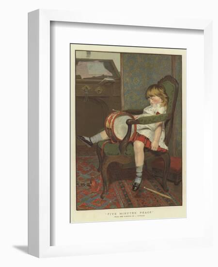 Five Minutes' Peace-James Hayllar-Framed Giclee Print