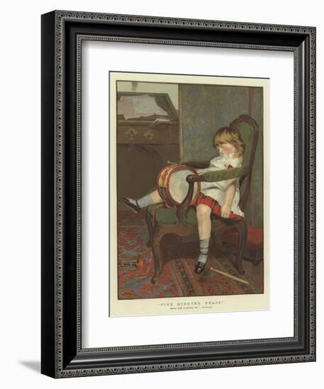 Five Minutes' Peace-James Hayllar-Framed Giclee Print