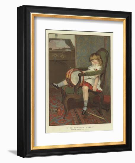 Five Minutes' Peace-James Hayllar-Framed Giclee Print