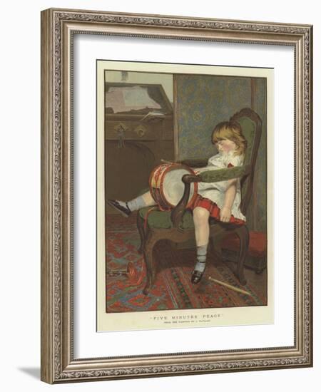 Five Minutes' Peace-James Hayllar-Framed Giclee Print