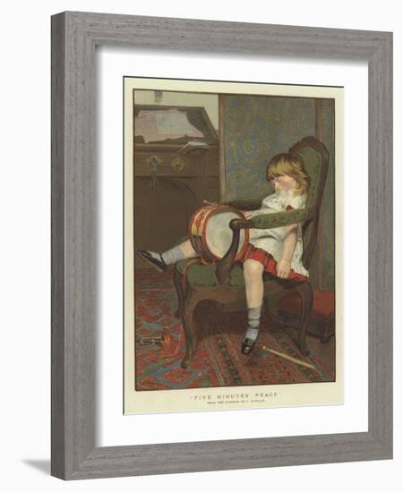 Five Minutes' Peace-James Hayllar-Framed Giclee Print