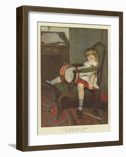 Five Minutes' Peace-James Hayllar-Framed Giclee Print