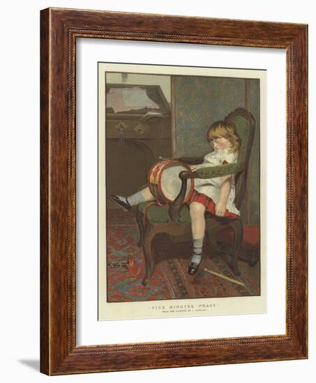 Five Minutes' Peace-James Hayllar-Framed Giclee Print