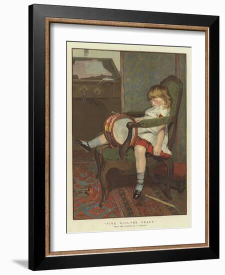 Five Minutes' Peace-James Hayllar-Framed Giclee Print