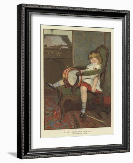 Five Minutes' Peace-James Hayllar-Framed Giclee Print