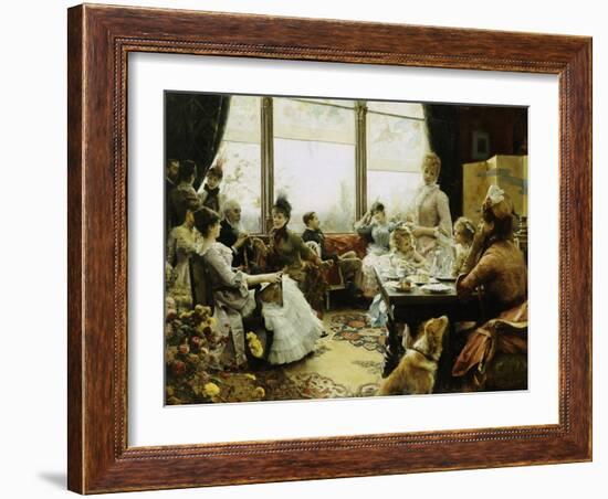 Five O'clock Tea, 1883-4-Julius Leblanc Stewart-Framed Giclee Print