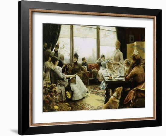 Five O'clock Tea, 1883-4-Julius Leblanc Stewart-Framed Giclee Print