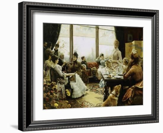 Five O'clock Tea, 1883-4-Julius Leblanc Stewart-Framed Giclee Print