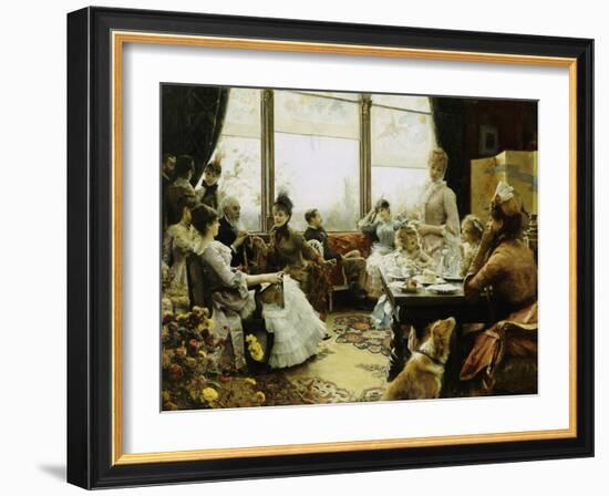 Five O'clock Tea, 1883-4-Julius Leblanc Stewart-Framed Giclee Print