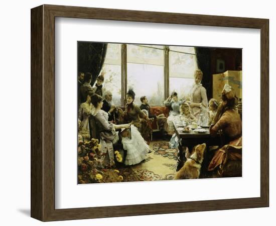 Five O'clock Tea, 1883-4-Julius Leblanc Stewart-Framed Giclee Print