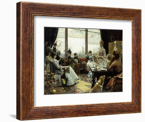 Five O'Clock Tea-Julius Leblanc Stewart-Framed Giclee Print