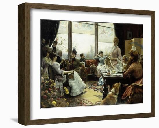 Five O'Clock Tea-Julius Leblanc Stewart-Framed Giclee Print